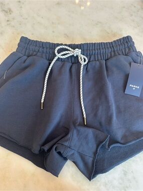 PARKE Navy Drawstring Terry Shorts